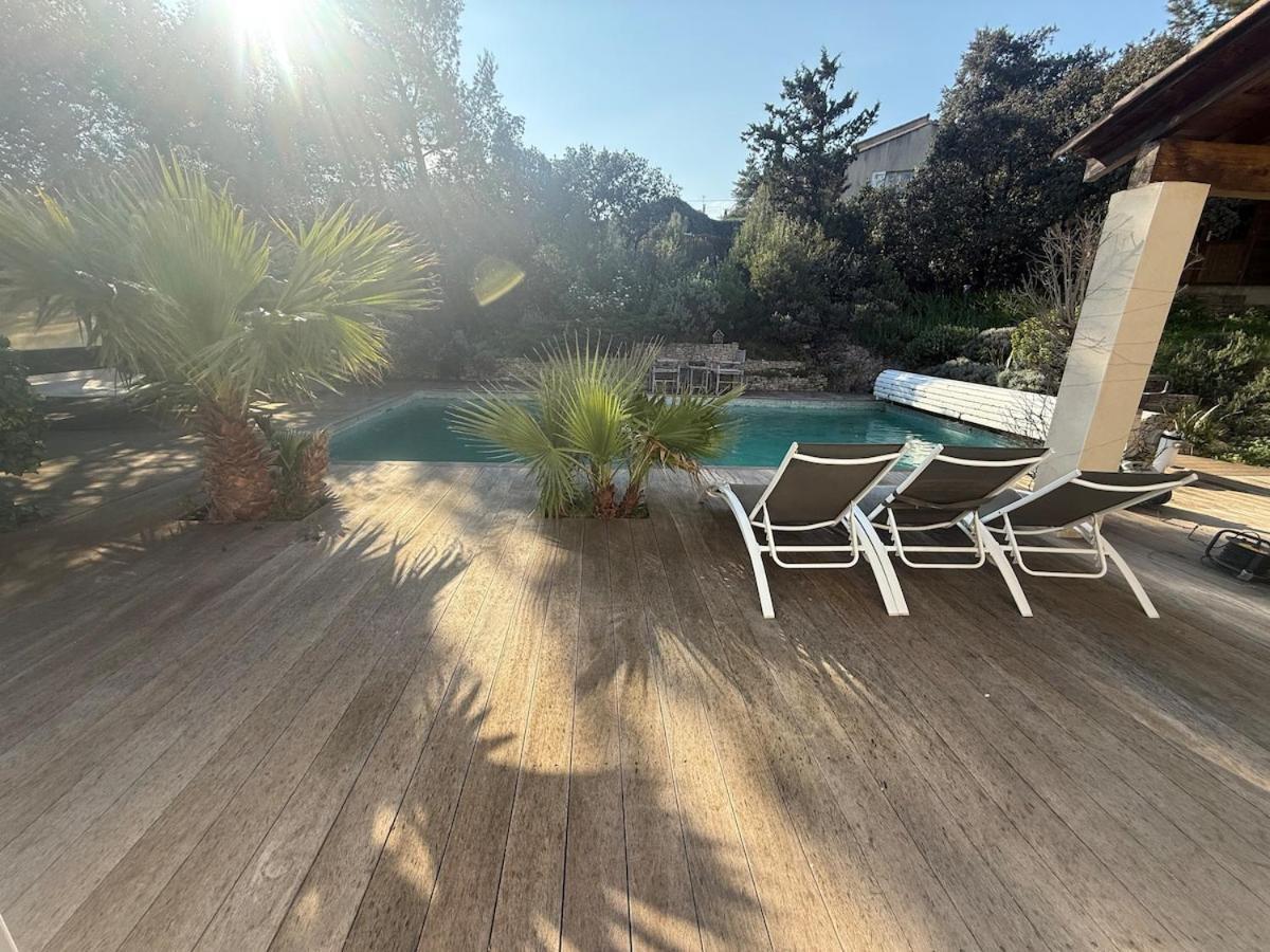 Le Havre De Paix En Garrigue 4 Chambres 3 Sdb Piscine Bezouce Exteriör bild
